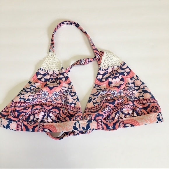 Xhilaration Pink Crochet Detail Bikini - Picture 5 of 8